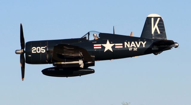 N240CF — - A 1945 model Vought F4U-4 Corsair during a fly-by down the runway at H.L. Sonny Callahan Airport, Fairhope, AL during Z's 2021 Invitational Jet Blast - March 3, 2021. 