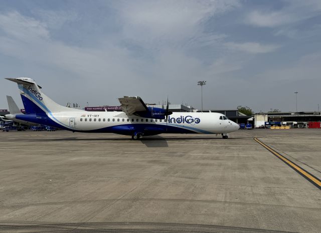 ATR ATR-72 (VT-IXY) - Taxiing into the gate. 21-APR-2024.