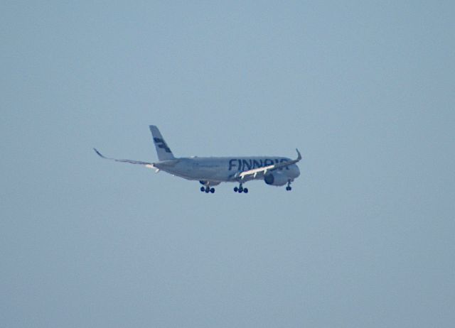 Airbus A350-900 (OH-LWM) - Flight from Seoul to Helsinki on final approach. Taken from my window.