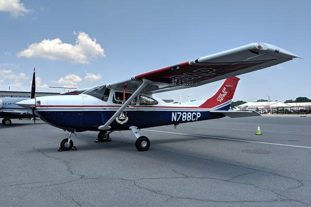 Cessna Skylane (N788CP) - "CAP1610" on the ramp, while assisting with Arkansas River flooding damage assessment. June 2019