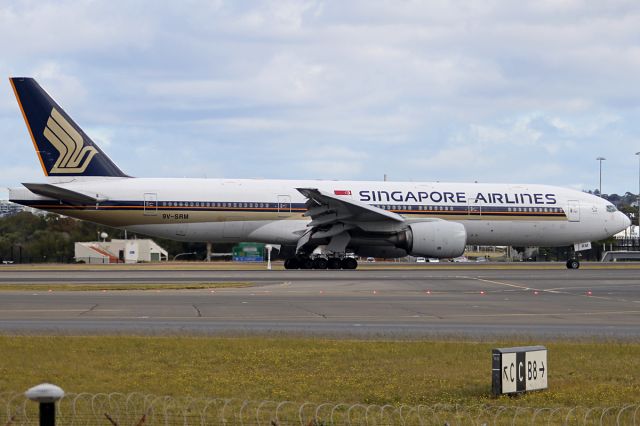 Boeing 777-200 (9V-SRM) - on 11 August 2019