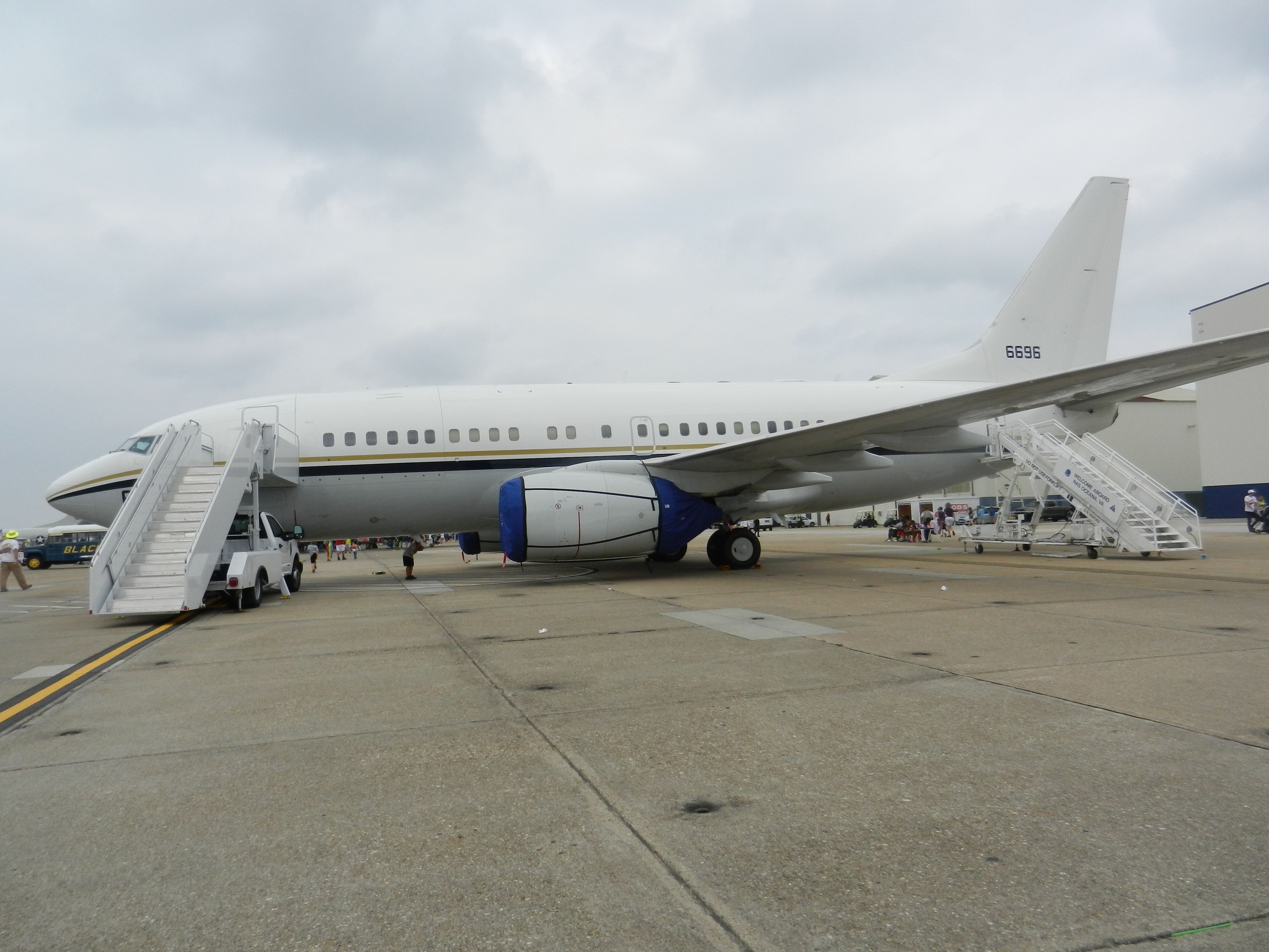Boeing 737-700 (6696) - A United States Navy Boeing C-40A Sits On Static Display At Naval Air Station Oceana 2018