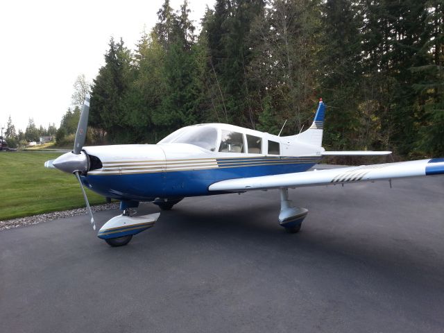 Piper Saratoga (N4058R) - Home parking at Frontier Airpark.