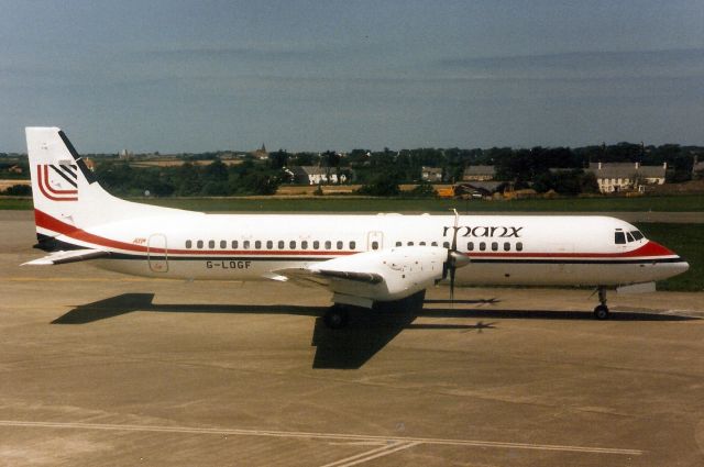 JETSTREAM 61 (G-LOGF) - Taxiing to depart rwy 27 on 10-Jun-94.br /br /Reregistered G-MANC 7-Nov-94.
