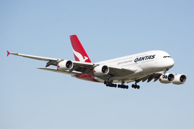 Airbus A380-800 (VH-OQB) - 11/13/2015 Qantas VH-OQB A380 KDFW - Hudson Fysh