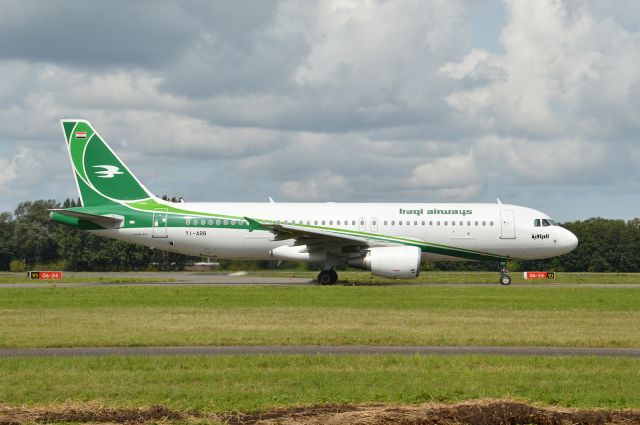 Airbus A320 (YI-ARB) - Airbus A320-214 of Iraqi Airways.br /(YI-ARB) (RTM - Rotterdam The Heague Airport)