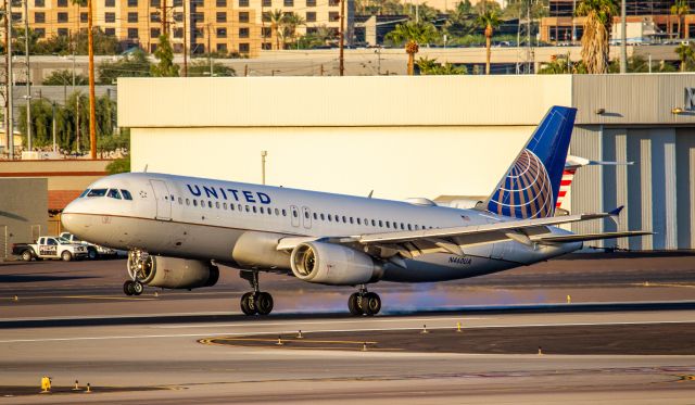 Airbus A320 (N460UA) - Spotted at KPHX on 10-16-20