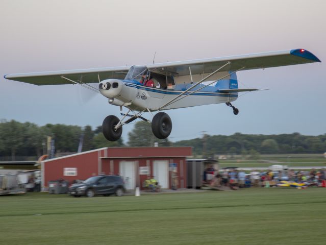 Piper L-21 Super Cub (NX128JS) - STOL competition at OSH18. 24 JUL 2018.