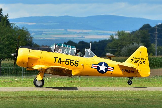 D-FITE — - TAKE OFF!  North American AT-6 Harvard Mk.II, Construction number 76-3556 during CAF Swiss Wing Warbird Fly-Inn 2017 (08-05-2017)