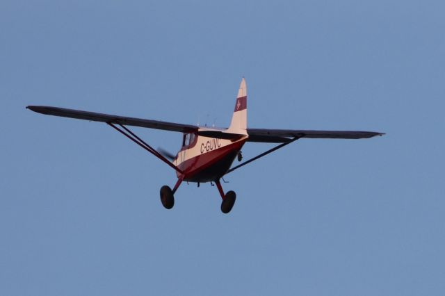 C-GUVC — - C-GUVC Stinson 10-A Survolant le fleuve St-Laurent QC. à Lavaltrie le 26-05-2024 à 20:03