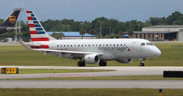 Embraer 170/175 (N252NN) - An Envoy Air Embraer ERJ 170-200LR taxiing for takeoff at Pensacola International Airport, FL - June 7, 2019.