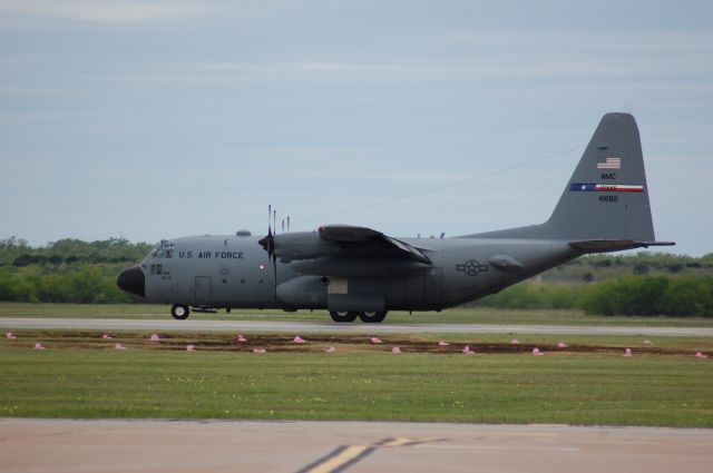 Lockheed C-130 Hercules — - Landing at DYS.