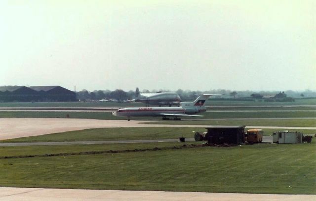 — — - Guppy landing at Manchester Airport many years ago 1963