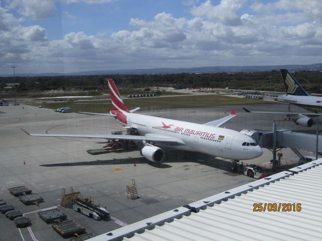 Airbus A330-200 (3B-NBL) - Air Mauritius Airbus A330-200 preparing for a flight to Mauritius.