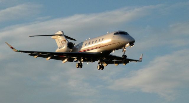 Canadair Challenger 350 (N200JB) - Early morning short final for this 2020 Bombardier Challenger 350 in the Autumn of 2022.
