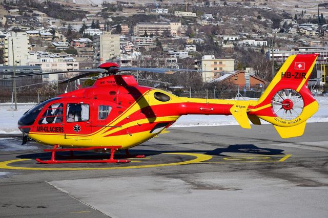 Eurocopter EC-635 (HB-ZIR) - colorful ambulance heli