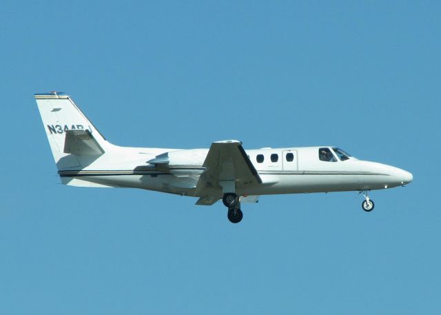 Cessna 500 Citation 1 (N344RJ) - Landing on Rwy 14 at Shreveport Regional.