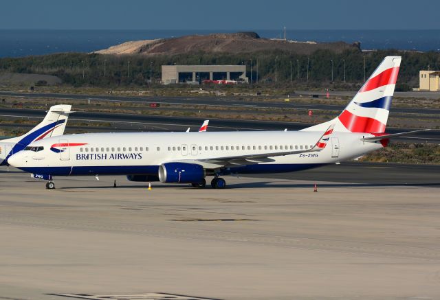 Boeing 737-800 (ZS-ZWG) - Delivery flight. February 2016.