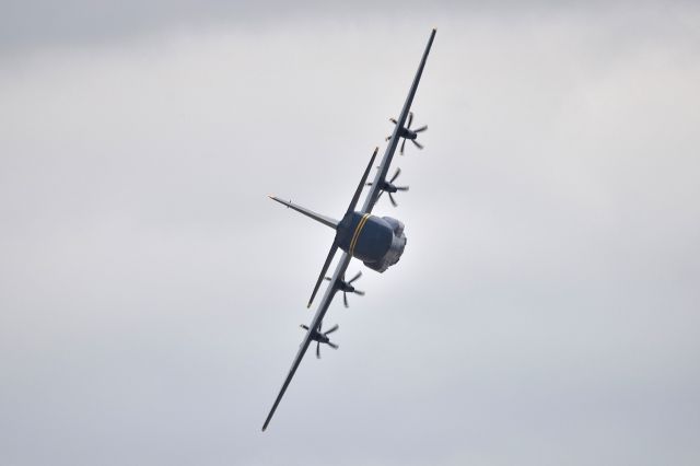 Lockheed EC-130J Hercules (17-0000) - Now that is what I call a steep turn! Running through the paces at airshow practice on 10-27-23