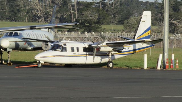 Rockwell Turbo Commander 690 (ZK-PVB) - PVB resting in the sun.