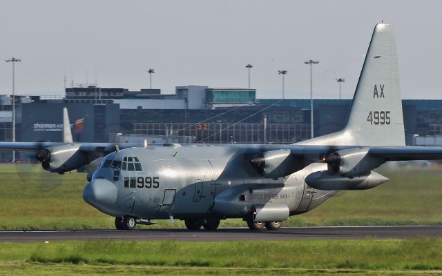 Lockheed C-130 Hercules (16-4995) - usn c-130t 164995 arriving in shannon 3/6/16.