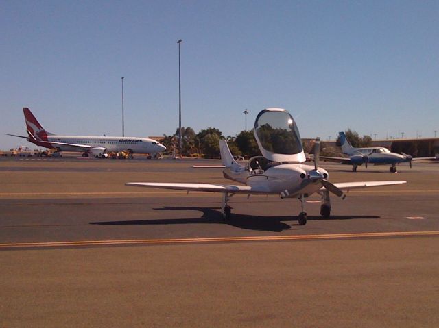 Lancair Legacy 2000 (VH-XTZ) - Preparing for departure to Perth