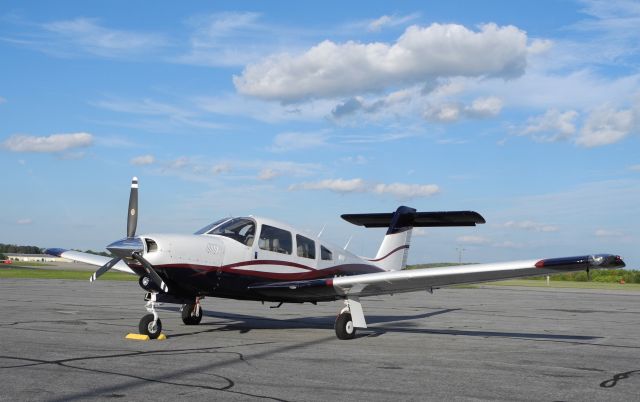 Piper Cherokee (N8235V) - On ramp at Danville, Virginia (KDAN).