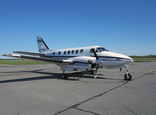 Beechcraft King Air 90 (N77PF) - A King Air A100. A rare bird.