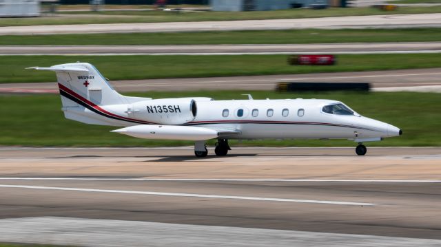 Learjet 35 (N135SH) - A Med Air LLC L35A prepares to depart KHOU on 19 June 2021