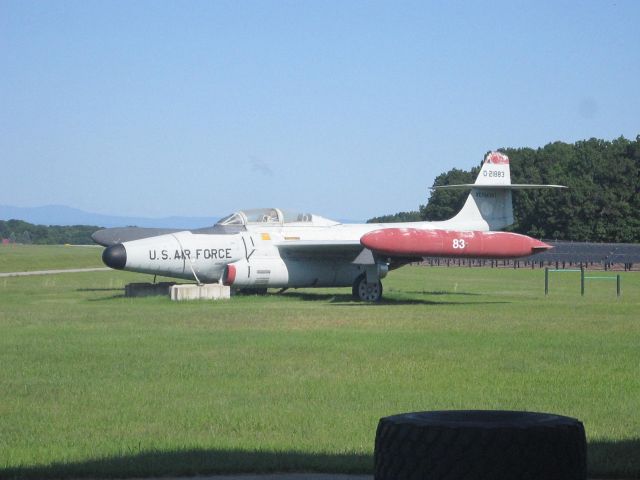 02883 — - A Northrop F-89J Scorpion on permanent static display on Vermont Air National Guard Base at BTV. 