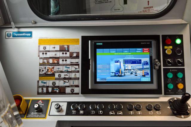 — — - Passenger bridge control panel