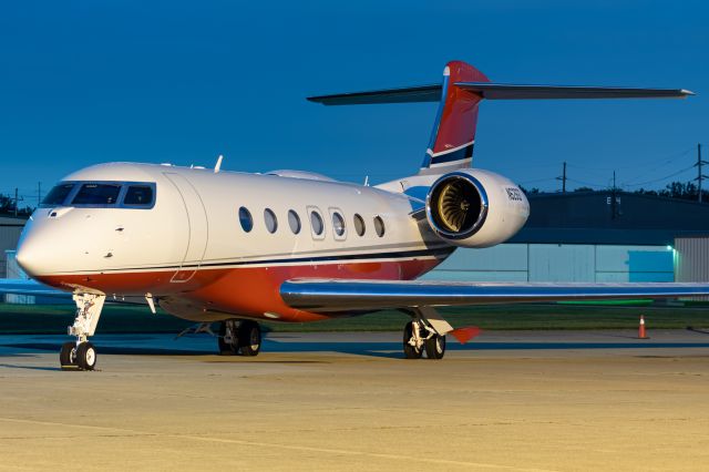 GULFSTREAM AEROSPACE G-7 Gulfstream G600 (N626GD) - A Gulfsteam G600 sits overnight on the ramp at Butler County. I can't stop falling in love with this new model.