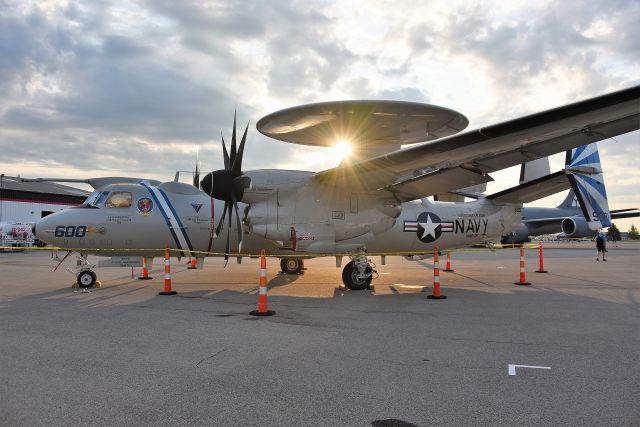 Grumman E-2 Hawkeye — - Sunrise on the Dayton Airshow 07-22-23