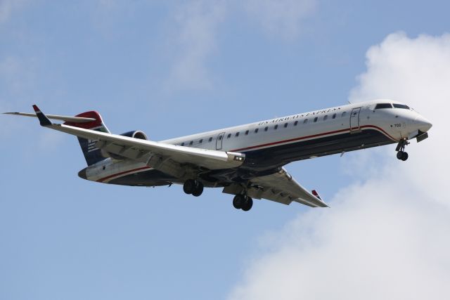 Canadair Regional Jet CRJ-700 (N702PS) - US Air Flight 291A operated by PSA (N702PS) arrives at Sarasota-Bradenton International Airport following a flight from Charlotte-Douglas International Airport