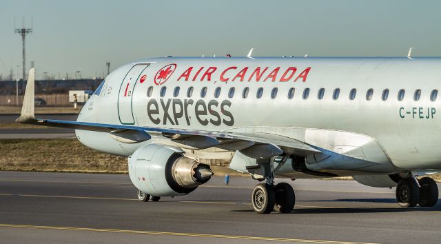 Embraer 170/175 (C-FEJP) - SKV7573 (SkyRegional) makes her way to terminal One at YYZ after arriving from Sydney, Nova Scotia