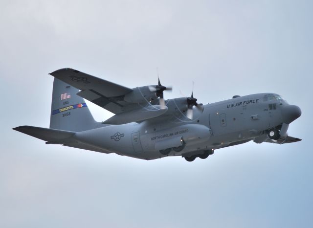 Lockheed C-130 Hercules (ANG31456) - Departing 36R - 2/23/10