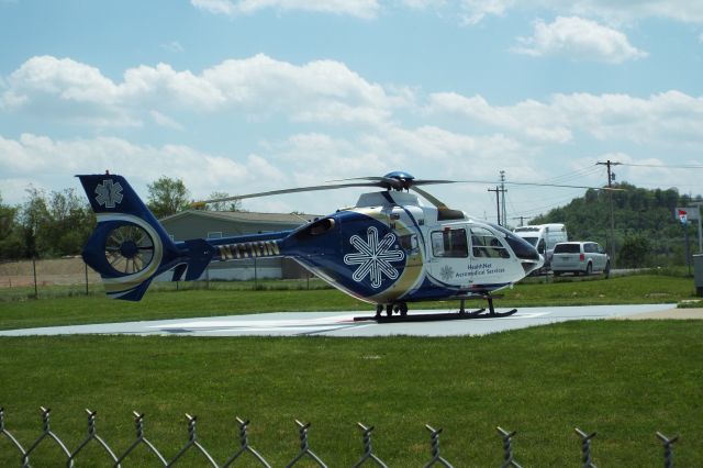 Eurocopter EC-635 (N111HN) - HealthNet 10 on the secondary of the HealthNet 1 base on May 12, 2018.