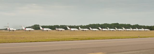 Cessna Citation CJ1 — - Line of Citations at Citation Jet Pilots annual meeting in Amelia Island, Florida