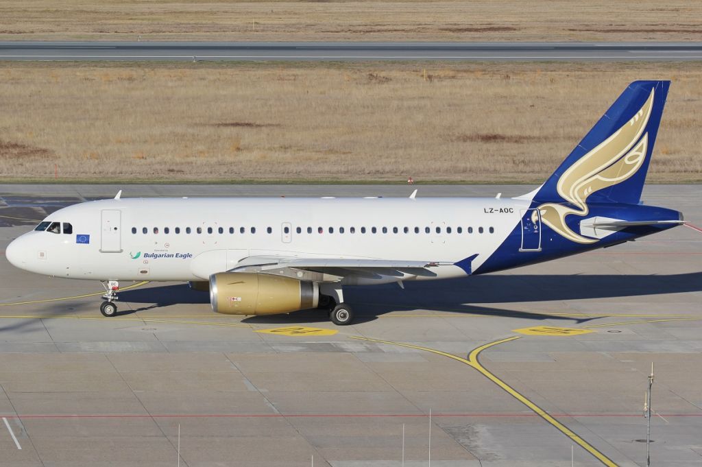 Airbus A319 (LZ-AOC) - departed to LPA for Germania. 18. November 2018 