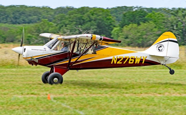 CHRISTEN Husky (N276WY) - Aviat A-1C-180 Husky at Pioneer Flight Museum's Wings and Wheels FlyIn at Kingsbury Aerodrome, May 2023