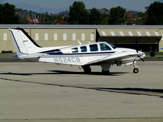 Beechcraft Baron (58) (N524CB) - On the ramp 