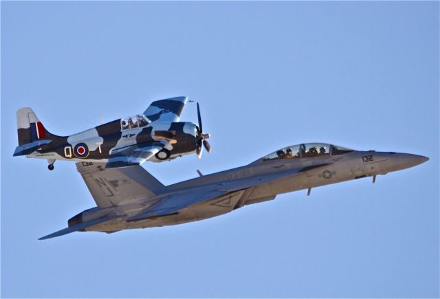 Grumman AA-5 Tiger (N5833) - AVIATION NATION,NELLIS AFB,2009,  FM-2,WILDCAT,F/A-18F,SUPER HORNET,  LEGACY FLIGHT