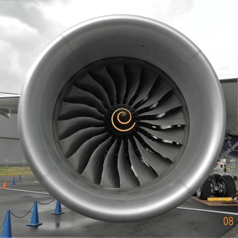 Boeing 787-8 (N787BX) - The Trent 1000 engine on the third-ever Boeing 787