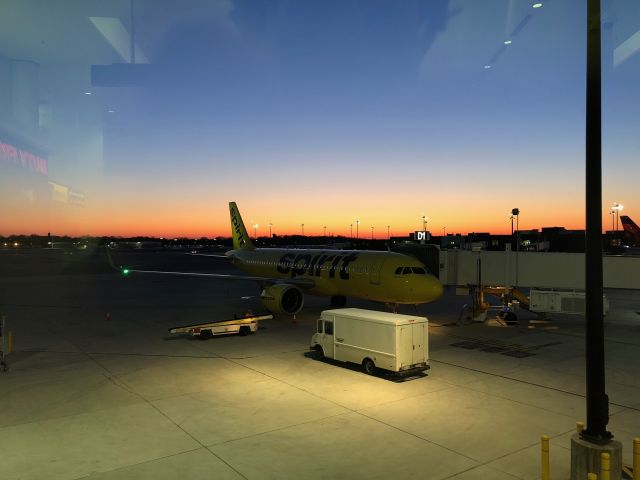 Airbus A320neo (N916NK) - Resting after the redeye from Denver as NK116