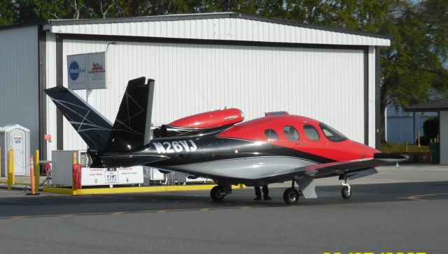 Cirrus Vision SF50 (N26VJ) - Refueling at Spruce Creek.