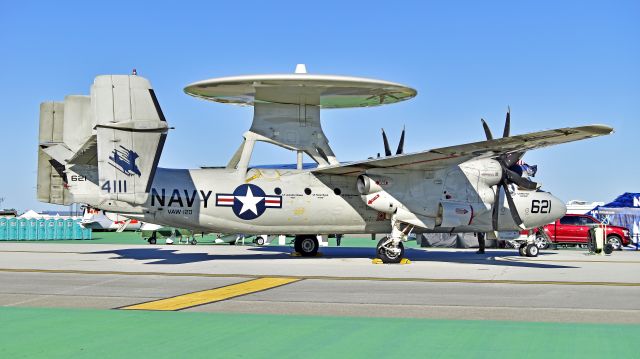 — — - Northrup Grumman E-2 Hawkeyebr /Carrier Airborne Early Warning Squadron 120 (VAW-120)br /NAS Norfolk, Virginiabr /on Static display at the 2017 Vectren Dayton Airshow