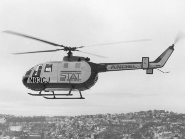 PADC BO-105 (N83CJ) - The very first stat medevac, N83CHARLEJULLIET was a messershmitt eurocopter MBB-105 that served the south eastern part of Pennsylvania Maryland Virginia and Ohio 