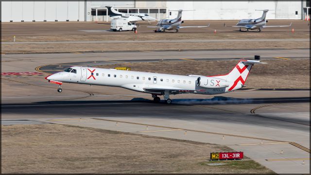 Embraer ERJ-145 (N243JX) - JSX landing at Dallas Love Field.