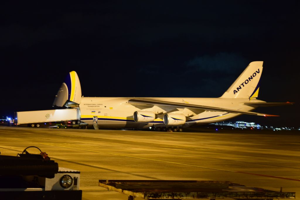 Antonov An-124 Ruslan (UR-82007) - Equipment loading for Puerto Rico 13OCT17 ADB 2207 KMCO-RVR departed 14OCT17 C/N 19530501005