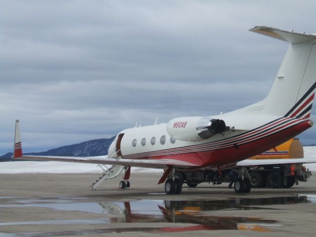 Gulfstream Aerospace Gulfstream 3 (N610AB) - Parked at Irving Aviation FBO, Goose Airport NL. April 24/09